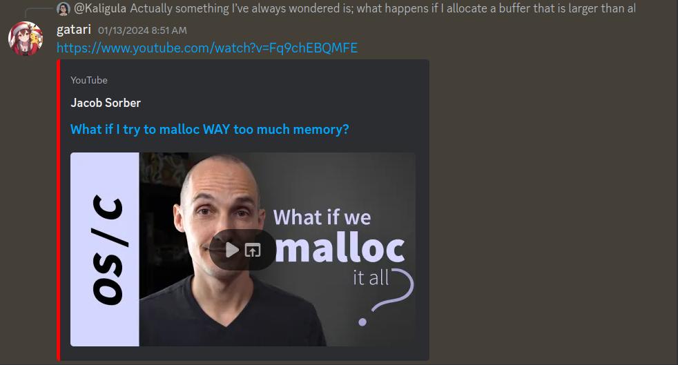 What if we malloc it all????