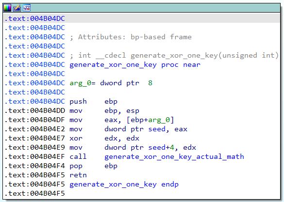 Faronics IDA in generate_xor_one_key