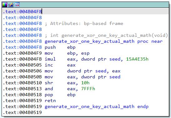 Faronics IDA in generate_xor_one_key_actual_math