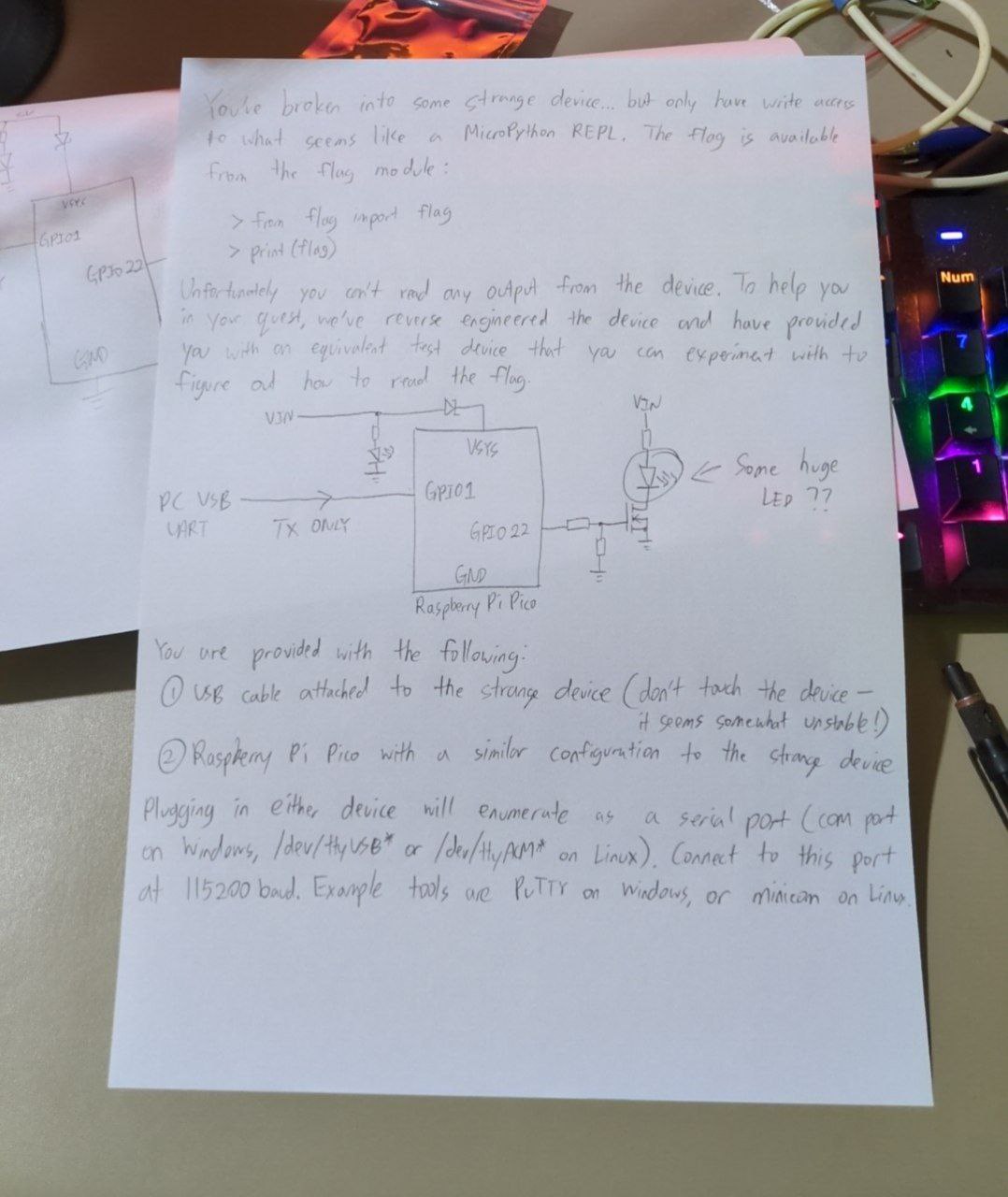 Hardware drawing
